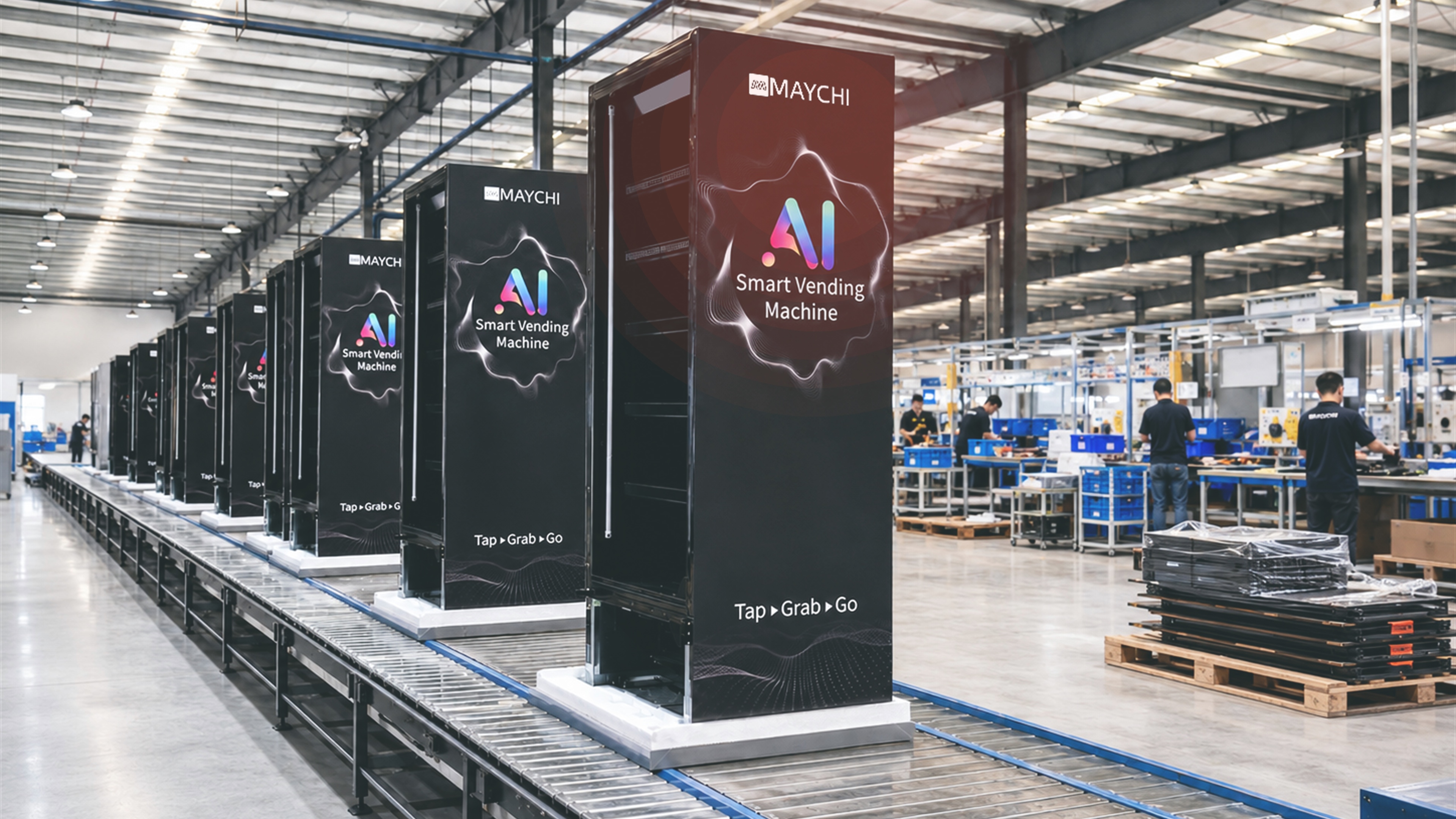 MAYCHI smart vending machine manufacturing facility